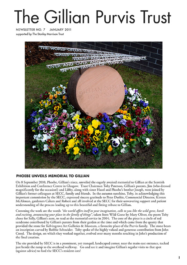 January 2011 Newsletter