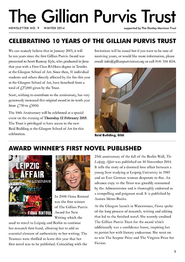 Winter 2014 Newsletter